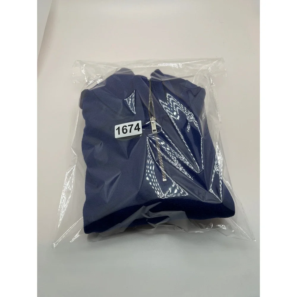 Lacoste Mens Royal Blue Quarter Zip Pullover Sweater Size US Medium FR 4